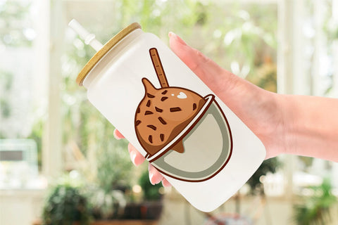 Glass Can Chocolate Scoop Sublimation artnoy 