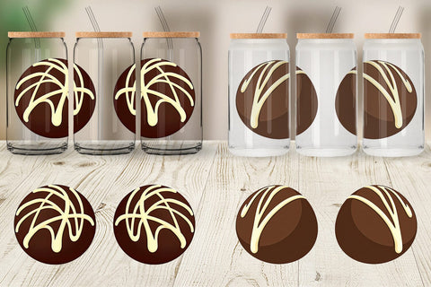 Glass Can Chocolate Truffle Sublimation artnoy 