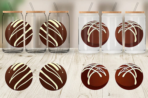 Glass Can Chocolate Truffle Sublimation artnoy 