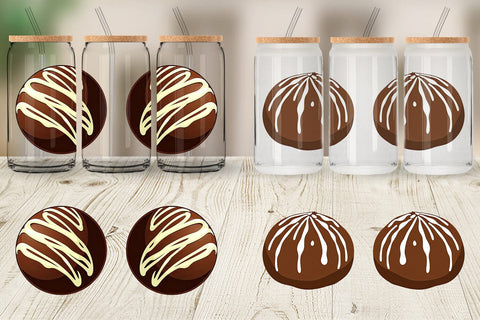 Glass Can Chocolate Truffle Sublimation artnoy 