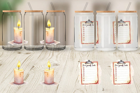 Glass Can Christmas Burnout Sublimation artnoy 