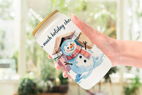 Glass Can Christmas Burnout Vibes Sublimation artnoy 