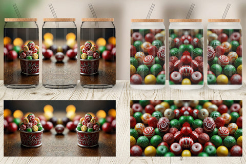 Glass Can Christmas Candies Sublimation artnoy 