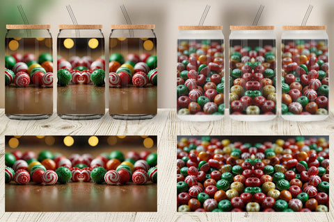 Glass Can Christmas Candies Sublimation artnoy 