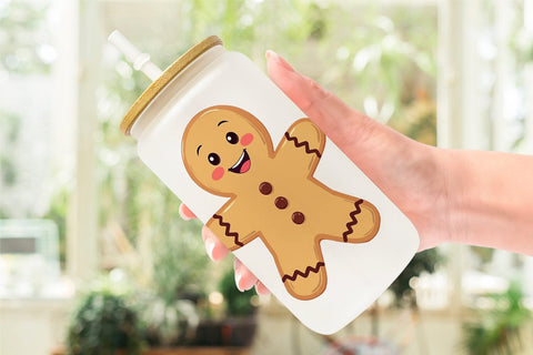 Glass Can Christmas Cookies Sublimation artnoy 