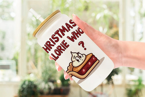 Glass Can Christmas Diet Dropout Quotes Sublimation artnoy 