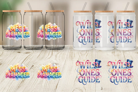 Glass Can Classroom Chaos Quotes Sublimation artnoy 