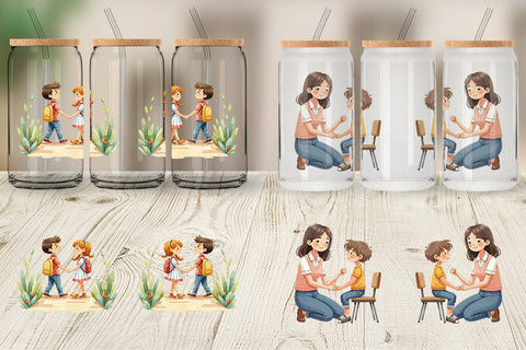 Glass Can Classroom Moments Sublimation artnoy 