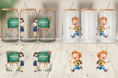 Glass Can Classroom Moments Sublimation artnoy 