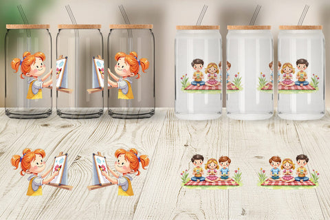 Glass Can Classroom Moments Sublimation artnoy 