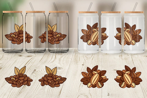 Glass Can Cocoa Beans Sublimation artnoy 