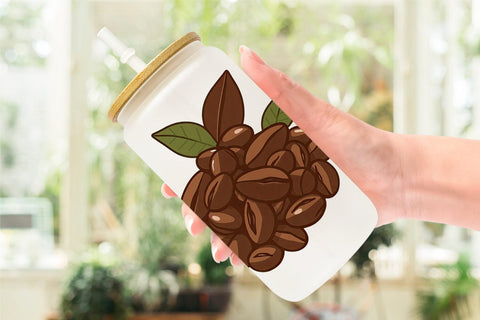 Glass Can Cocoa Beans Sublimation artnoy 