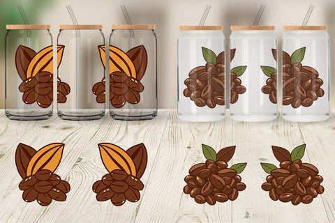 Glass Can Cocoa Beans Sublimation artnoy 