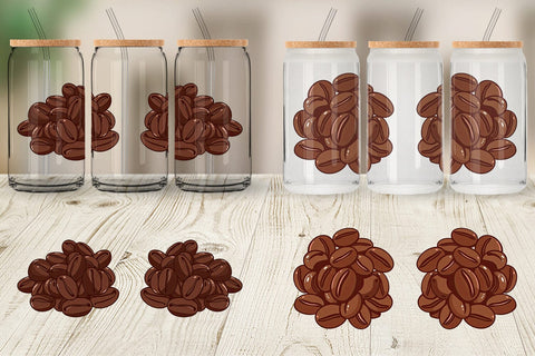 Glass Can Cocoa Beans Sublimation artnoy 