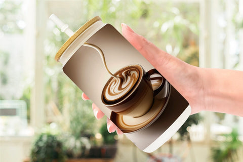 Glass Can Coffee Cup Sublimation artnoy 