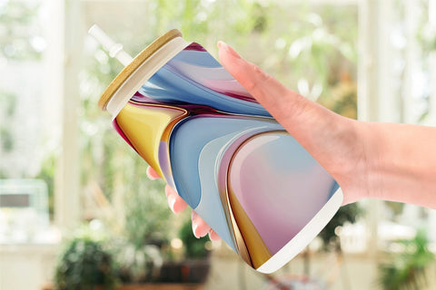 Glass Can Colorful Liquid Sublimation artnoy 