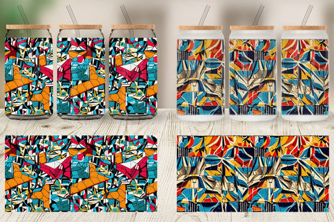 Glass Can Concrete Wall Pattern Sublimation artnoy 