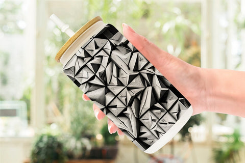 Glass Can Concrete Wall Pattern Sublimation artnoy 