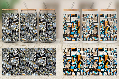 Glass Can Concrete Wall Pattern Sublimation artnoy 