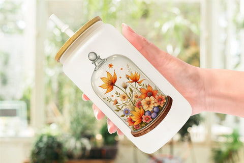 Glass Can Cozy Autumn Crafting Sublimation artnoy 