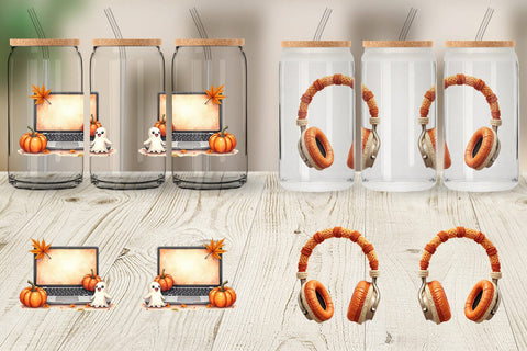 Glass Can Cozy Autumn Home Office Sublimation artnoy 