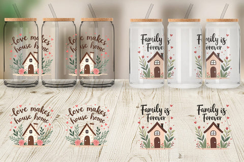 Glass Can Cozy Family and Friends Quotes Sublimation artnoy 
