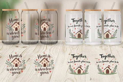 Glass Can Cozy Family and Friends Quotes Sublimation artnoy 