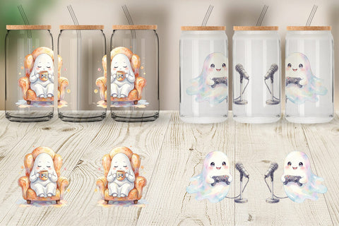 Glass Can Cozy PC Gamer Ghost Sublimation artnoy 