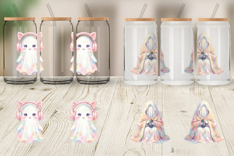 Glass Can Cozy PC Gamer Ghost Sublimation artnoy 