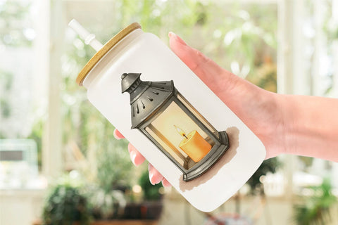 Glass Can Cozy Rainy Day Sublimation artnoy 