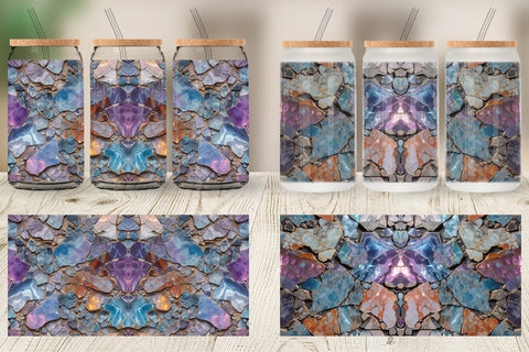 Glass Can Cracked Iridescent Sublimation artnoy 