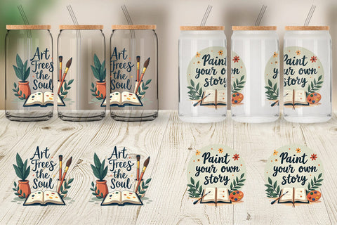 Glass Can Creative Pursuit Quotes Sublimation artnoy 