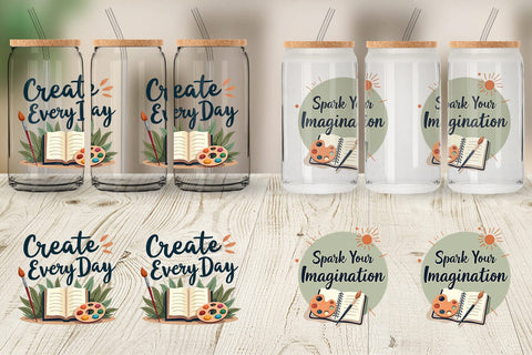 Glass Can Creative Pursuit Quotes Sublimation artnoy 