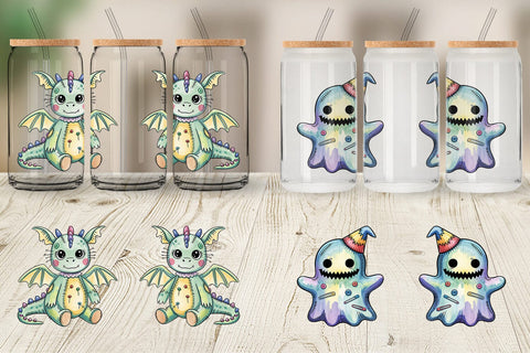 Glass Can Creepy Cute Pastel Halloween Sublimation artnoy 
