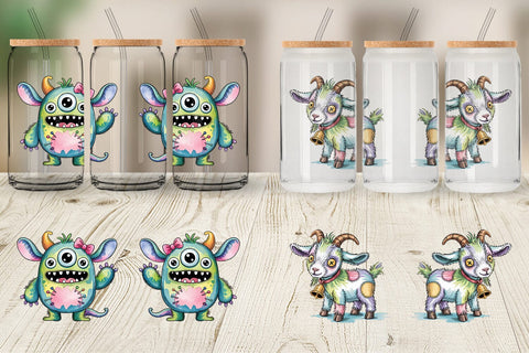 Glass Can Creepy Cute Pastel Halloween Sublimation artnoy 