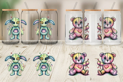 Glass Can Creepy Cute Pastel Halloween Sublimation artnoy 