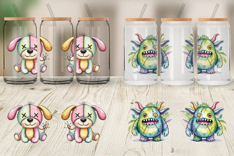 Glass Can Creepy Cute Pastel Halloween Sublimation artnoy 