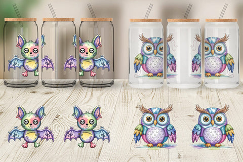 Glass Can Creepy Cute Pastel Halloween Sublimation artnoy 