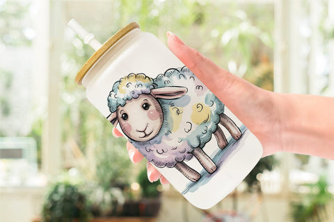 Glass Can Creepy Cute Pastel Halloween Sublimation artnoy 