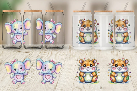 Glass Can Creepy Cute Pastel Halloween Sublimation artnoy 