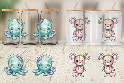 Glass Can Creepy Cute Pastel Halloween Sublimation artnoy 