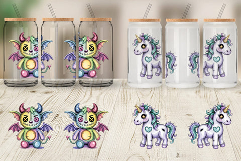 Glass Can Creepy Cute Pastel Halloween Sublimation artnoy 