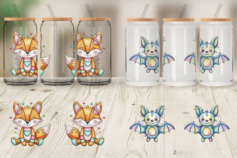 Glass Can Creepy Cute Pastel Halloween Sublimation artnoy 