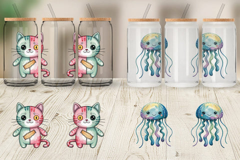 Glass Can Creepy Cute Pastel Halloween Sublimation artnoy 