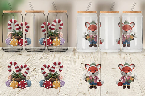 Glass Can Crochet Christmas Sublimation artnoy 