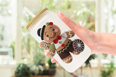 Glass Can Crochet Christmas Sublimation artnoy 