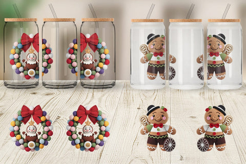 Glass Can Crochet Christmas Sublimation artnoy 