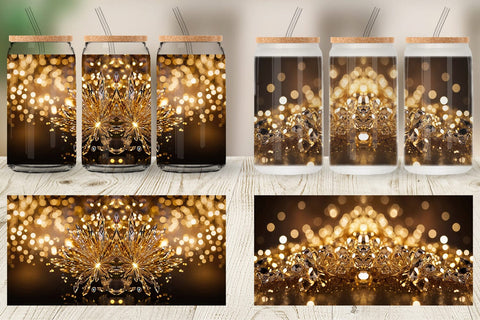 Glass Can Crystal Gold Sublimation artnoy 