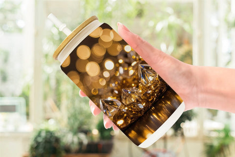 Glass Can Crystal Gold Sublimation artnoy 