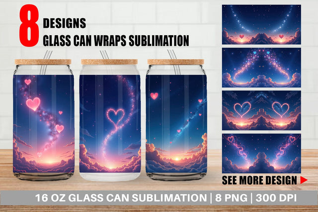 Glass Can Cupid Sky Sublimation artnoy 